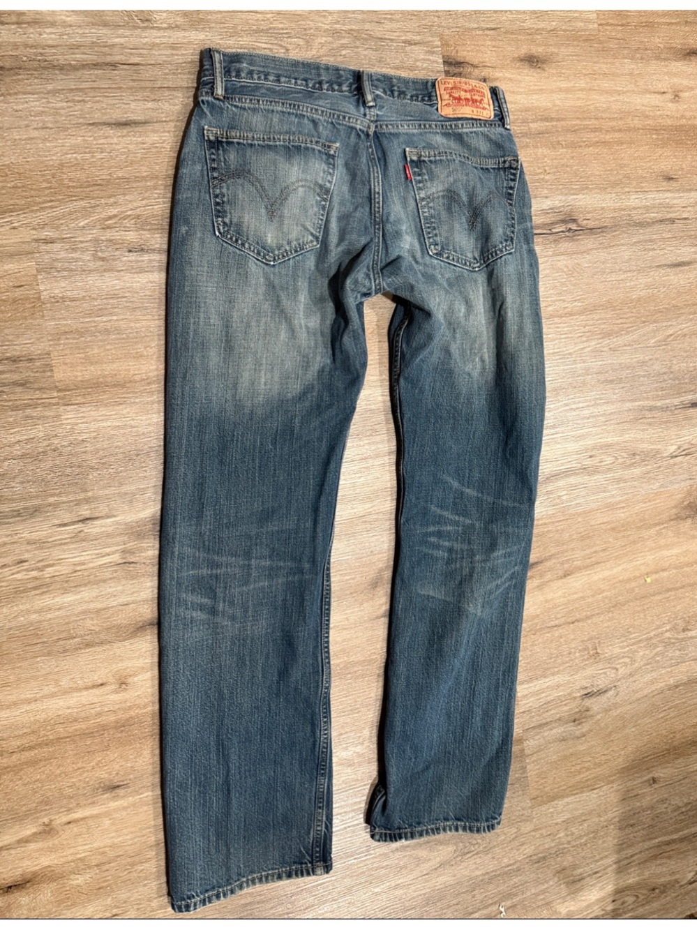 Levi's 505 Srraight Men's Faded Blue Straight Jeans 33-32